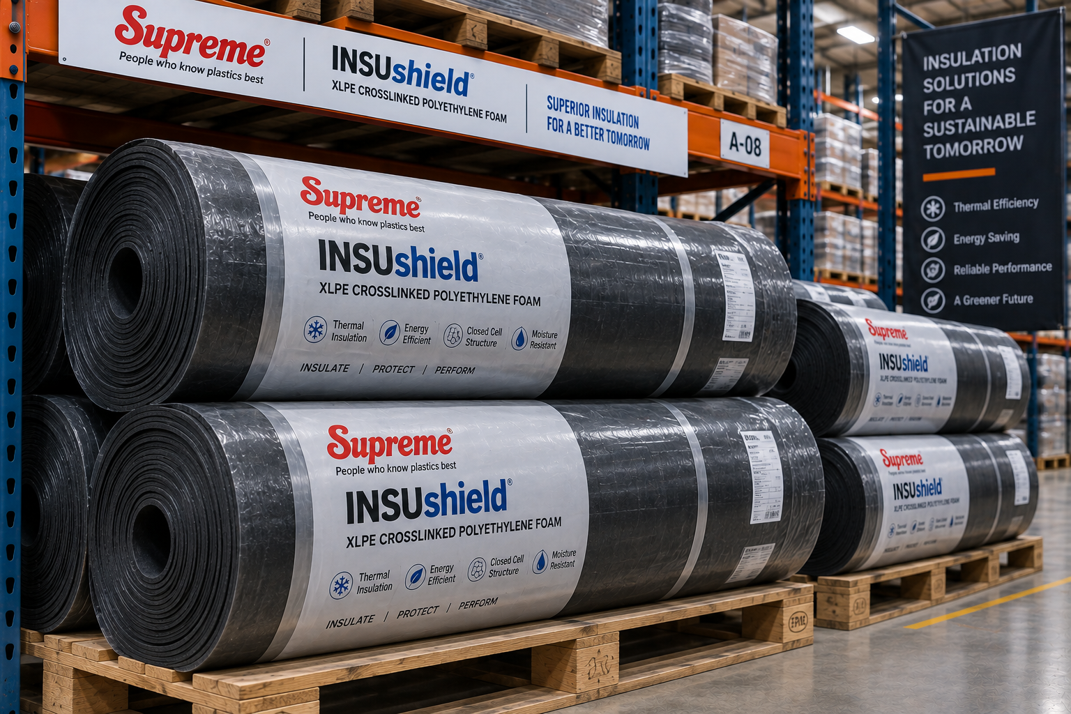 XLPE insulation rolls with aluminium foil